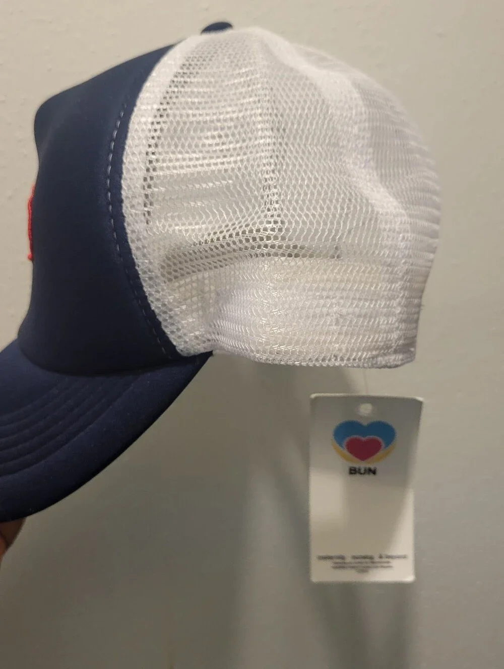 Mama Script Patch Trucker Hat - Navy & White